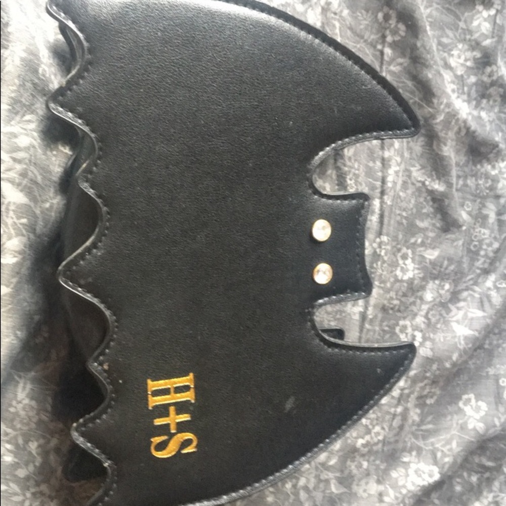 Black bat purse